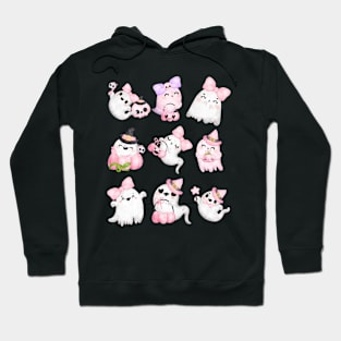 Pink ghost halloween Hoodie